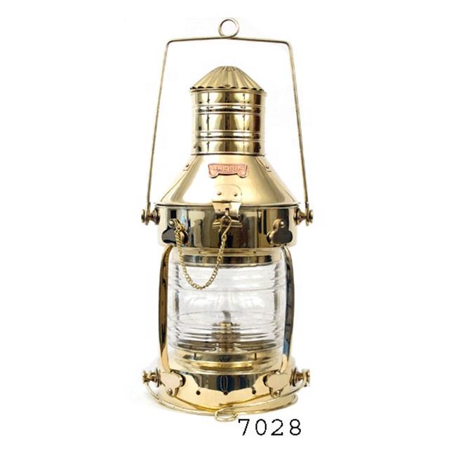 Brass nautical cargo lantern with oil | Lantern Wholesale